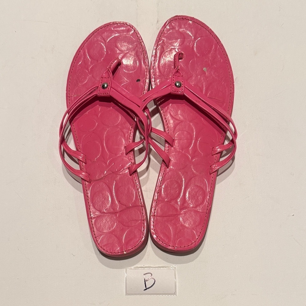 Coach Pink Strappy Sandals - Picture 3 of 3